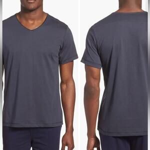 Daniel Buchler New York Black Peruvian Pima Cotton V-Neck T-Shirt size XL